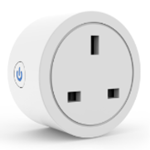 Tuya Zigbee 16A UK Smart Plug, Remote App Control, Alexa/Google Home, Timer Function, Compact, Fire Proof, Powerful, Zigbee 3.0 Hub Required, White